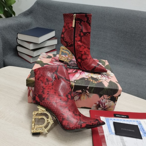 Replica Dolce & Gabbana D&G Boots For Women #1163203 $165.00 USD for Wholesale