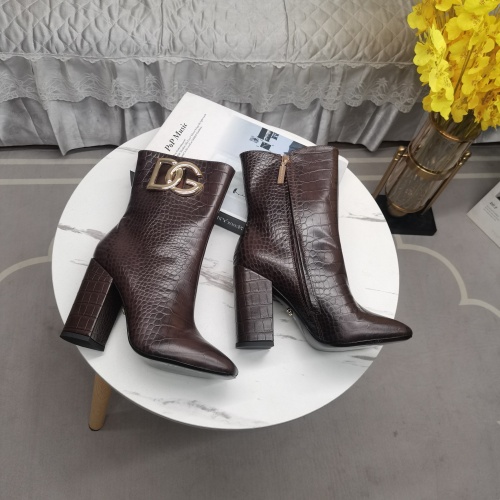 Wholesale Dolce &amp; Gabbana D&amp;G Boots For Women #1163374 $160.00 USD, Wholesale Quality Replica Dolce &amp; Gabbana D&amp;G Boots