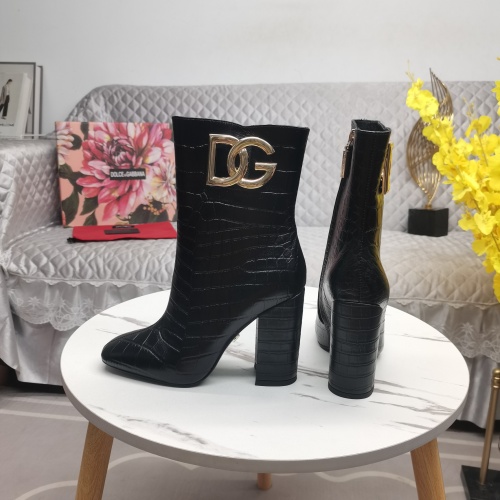 Replica Dolce & Gabbana D&G Boots For Women #1163375 $160.00 USD for Wholesale