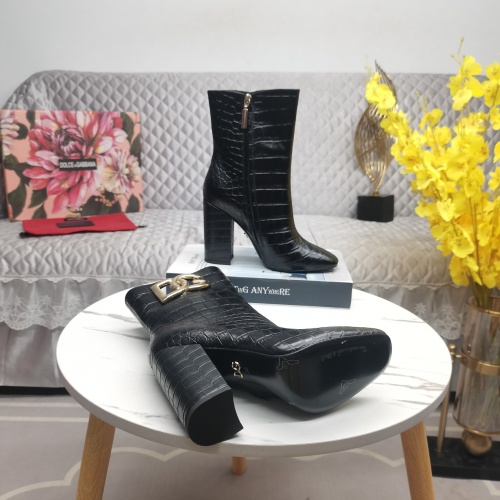 Replica Dolce & Gabbana D&G Boots For Women #1163375 $160.00 USD for Wholesale