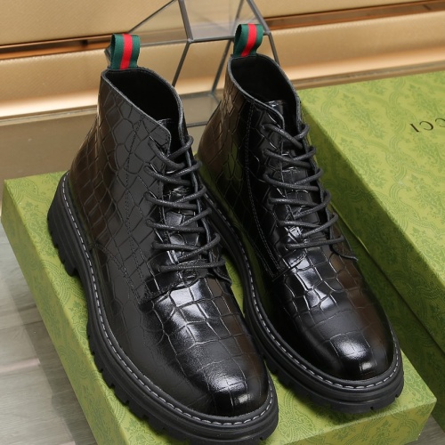 Replica Gucci Boots For Men #1163438 $105.00 USD for Wholesale