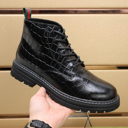 Replica Gucci Boots For Men #1163438 $105.00 USD for Wholesale