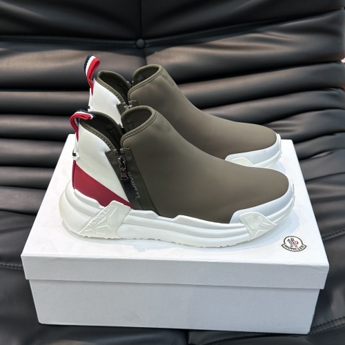 Wholesale Moncler High Tops Shoes For Men #1163527 $115.00 USD, Wholesale Quality Replica Moncler High Tops Shoes