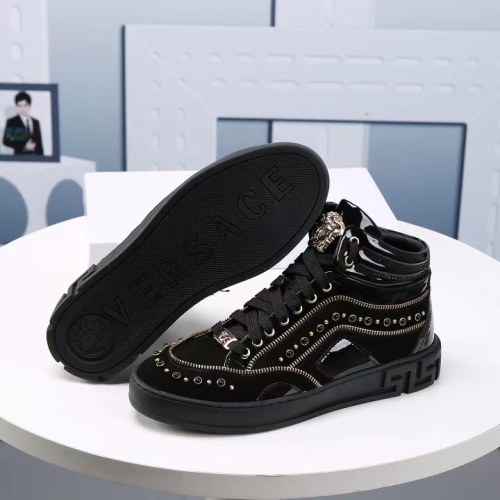 Replica Versace High Tops Shoes For Men #1163740 $82.00 USD for Wholesale