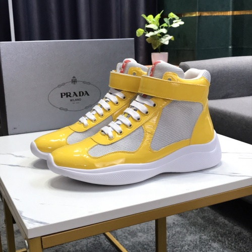 Wholesale Prada High Top Shoes For Men #1164159 $72.00 USD, Wholesale Quality Replica Prada High Top Shoes