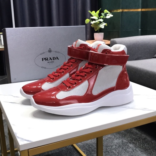 Wholesale Prada High Top Shoes For Men #1164160 $72.00 USD, Wholesale Quality Replica Prada High Top Shoes