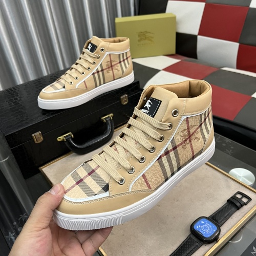 Wholesale Burberry High Tops Shoes For Men #1172616 $80.00 USD, Wholesale Quality Replica Burberry High Tops Shoes