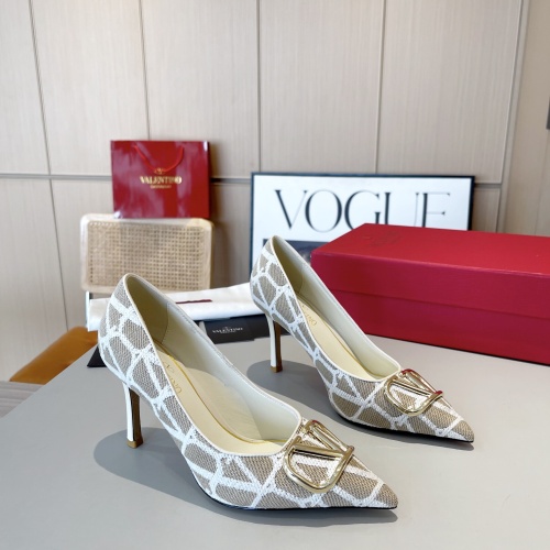 Replica Valentino High-Heeled Shoes For Women #1174369 $96.00 USD for Wholesale