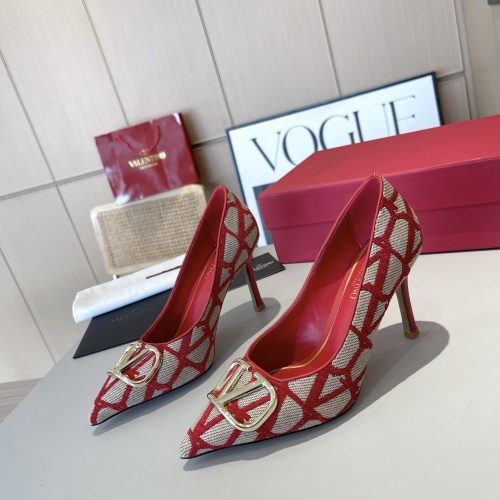 Wholesale Valentino High-Heeled Shoes For Women #1174371 $96.00 USD, Wholesale Quality Replica Valentino High-Heeled Shoes