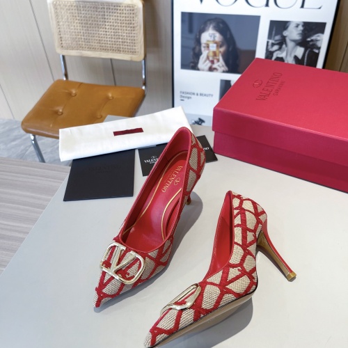 Replica Valentino High-Heeled Shoes For Women #1174371 $96.00 USD for Wholesale