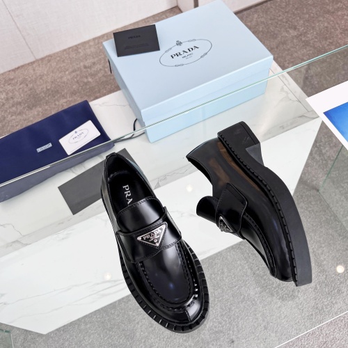 Replica Prada Leather Shoes For Women #1174692 $98.00 USD for Wholesale