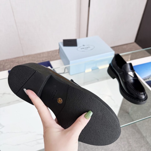 Replica Prada Leather Shoes For Women #1174692 $98.00 USD for Wholesale