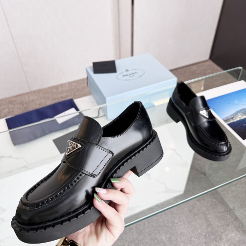 Replica Prada Leather Shoes For Women #1174692 $98.00 USD for Wholesale