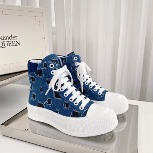 Wholesale Alexander McQueen High Tops Shoes For Women #1174908 $96.00 USD, Wholesale Quality Replica Alexander McQueen High Tops Shoes