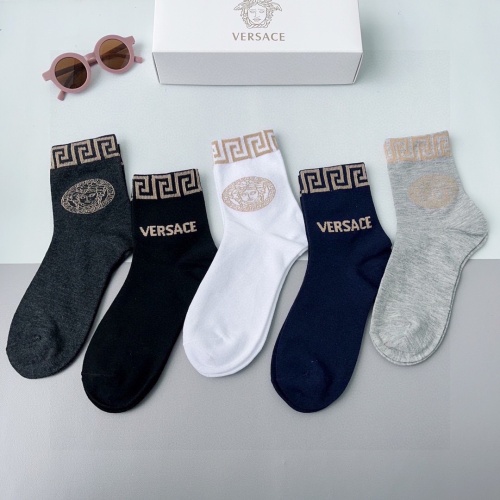 Replica Versace Socks #1176957 $29.00 USD for Wholesale