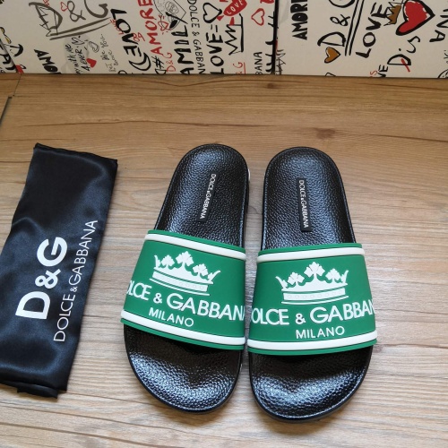 Wholesale Dolce &amp; Gabbana D&amp;G Slippers For Men #1177217 $48.00 USD, Wholesale Quality Replica Dolce &amp; Gabbana D&amp;G Slippers
