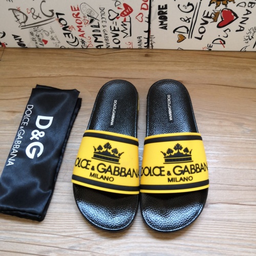 Wholesale Dolce &amp; Gabbana D&amp;G Slippers For Men #1177219 $48.00 USD, Wholesale Quality Replica Dolce &amp; Gabbana D&amp;G Slippers
