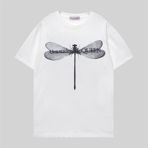 Wholesale Alexander McQueen T-shirts Short Sleeved For Unisex #1178333 $32.00 USD, Wholesale Quality Replica Alexander McQueen T-shirts