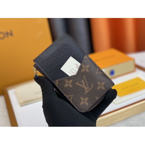 Replica Louis Vuitton LV Card Case In Black For Women #1182108 $36.00 USD for Wholesale