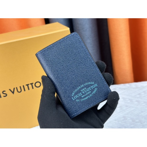 Wholesale Louis Vuitton LV Card Case In Navy For Unisex #1182112 $29.00 USD, Wholesale Quality Replica Louis Vuitton LV Wallets