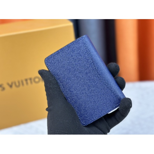 Replica Louis Vuitton LV Card Case In Blue For Unisex #1182115 $29.00 USD for Wholesale