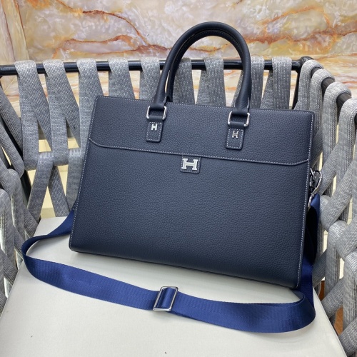 Replica Hermes AAA Man Handbags #1182728 $158.00 USD for Wholesale