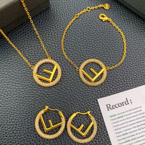 Wholesale Fendi Jewelry Set For Women #1182905 $85.00 USD, Wholesale Quality Replica Fendi Jewelry Set