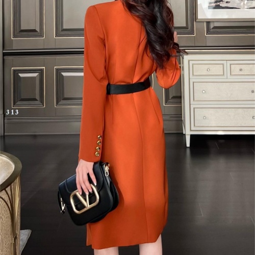 Replica Balmain Dresses Long Sleeved For Women #1184206 $125.00 USD for Wholesale