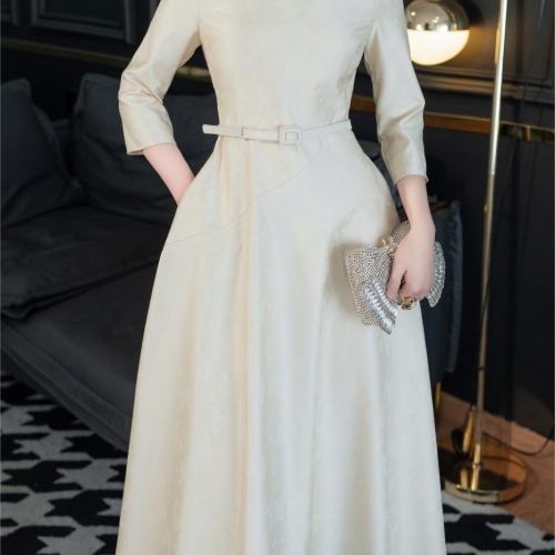 Wholesale Christian Dior Dresses Middle Sleeved For Women #1184231 $122.00 USD, Wholesale Quality Replica Christian Dior Dresses