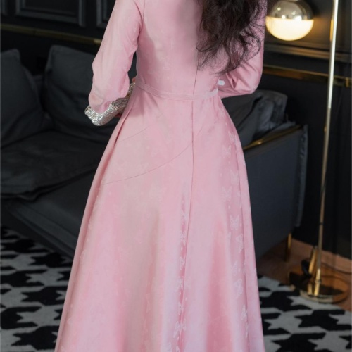 Replica Christian Dior Dresses Middle Sleeved For Women #1184233 $122.00 USD for Wholesale