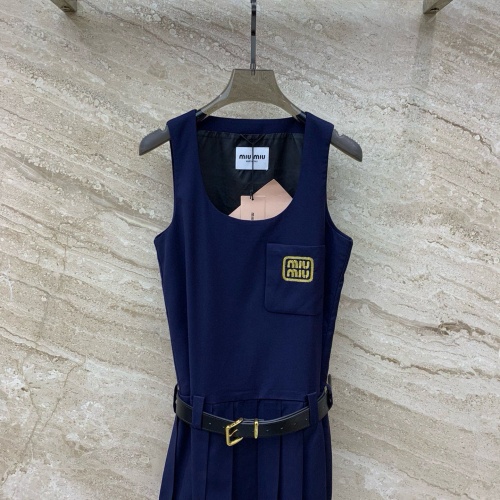 Wholesale MIU MIU Dresses Sleeveless For Women #1184258 $115.00 USD, Wholesale Quality Replica MIU MIU Dresses