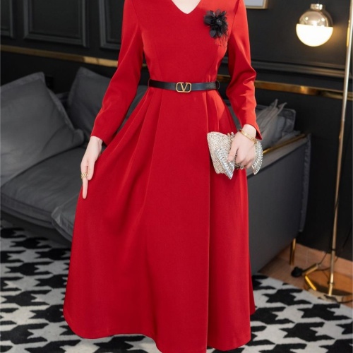 Wholesale Valentino Dresses Long Sleeved For Women #1184260 $112.00 USD, Wholesale Quality Replica Valentino Dresses