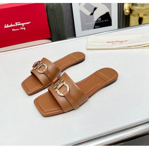 Wholesale Salvatore Ferragamo Slippers For Women #1184980 $82.00 USD, Wholesale Quality Replica Salvatore Ferragamo Slippers