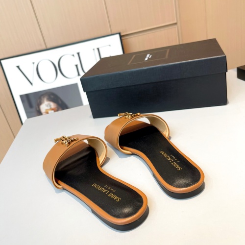 Replica Yves Saint Laurent YSL Slippers For Women #1185141 $76.00 USD for Wholesale