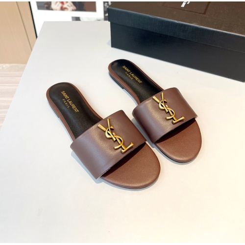 Wholesale Yves Saint Laurent YSL Slippers For Women #1185143 $76.00 USD, Wholesale Quality Replica Yves Saint Laurent YSL Slippers