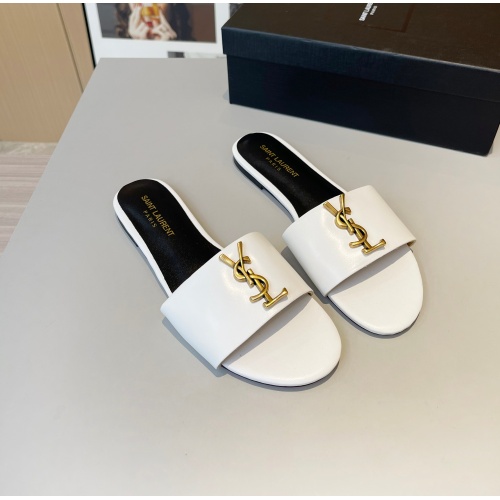 Wholesale Yves Saint Laurent YSL Slippers For Women #1185144 $76.00 USD, Wholesale Quality Replica Yves Saint Laurent YSL Slippers