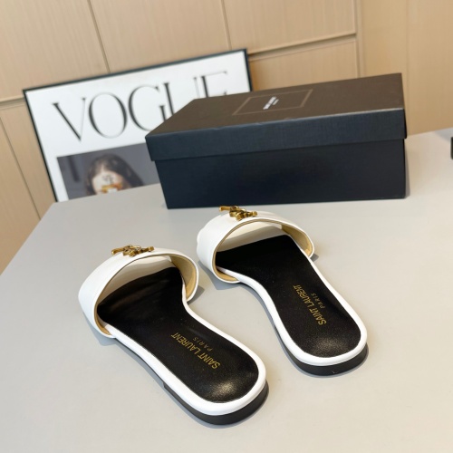 Replica Yves Saint Laurent YSL Slippers For Women #1185144 $76.00 USD for Wholesale