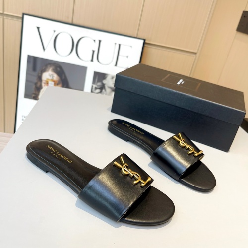 Replica Yves Saint Laurent YSL Slippers For Women #1185145 $76.00 USD for Wholesale