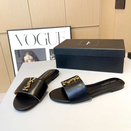 Replica Yves Saint Laurent YSL Slippers For Women #1185145 $76.00 USD for Wholesale