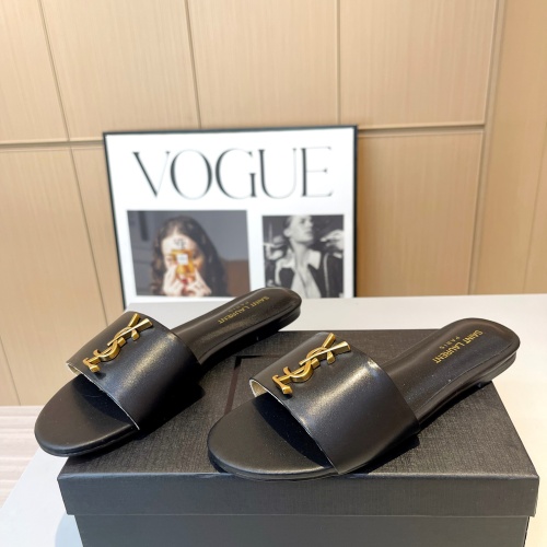 Replica Yves Saint Laurent YSL Slippers For Women #1185145 $76.00 USD for Wholesale