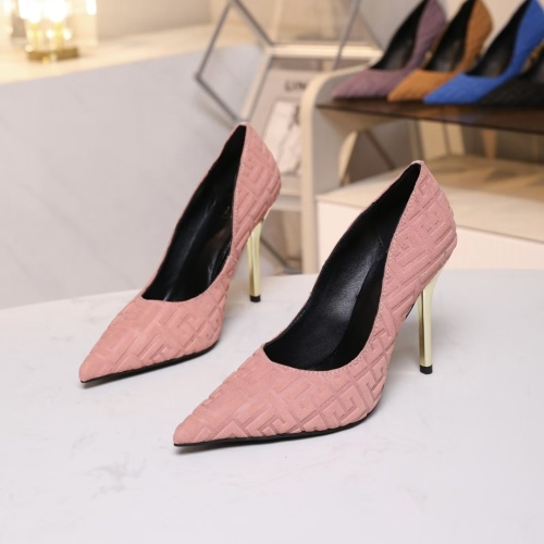 Wholesale Balmain High-Heeled Shoes For Women #1185906 $80.00 USD, Wholesale Quality Replica Balmain High-Heeled Shoes