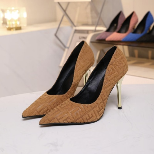 Wholesale Balmain High-Heeled Shoes For Women #1185907 $80.00 USD, Wholesale Quality Replica Balmain High-Heeled Shoes