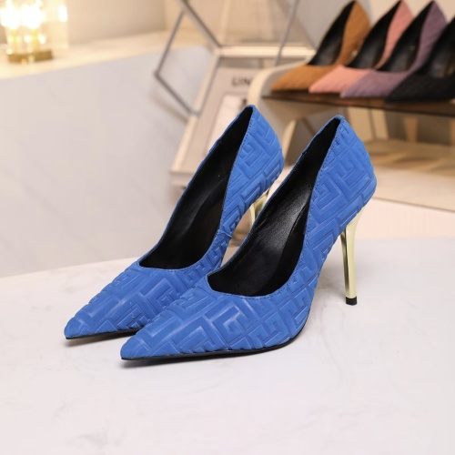 Wholesale Balmain High-Heeled Shoes For Women #1185911 $80.00 USD, Wholesale Quality Replica Balmain High-Heeled Shoes