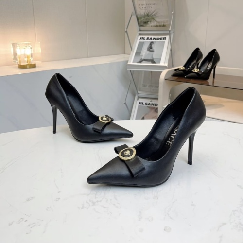 Wholesale Versace High-Heeled Shoes For Women #1185980 $80.00 USD, Wholesale Quality Replica Versace High-Heeled Shoes