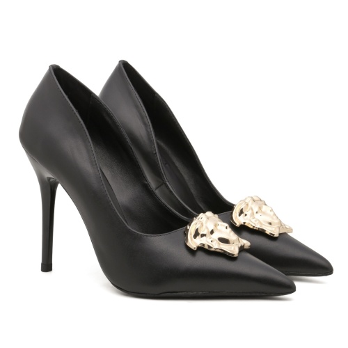 Wholesale Versace High-Heeled Shoes For Women #1185989 $92.00 USD, Wholesale Quality Replica Versace High-Heeled Shoes