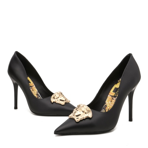 Replica Versace High-Heeled Shoes For Women #1185990 $92.00 USD for Wholesale