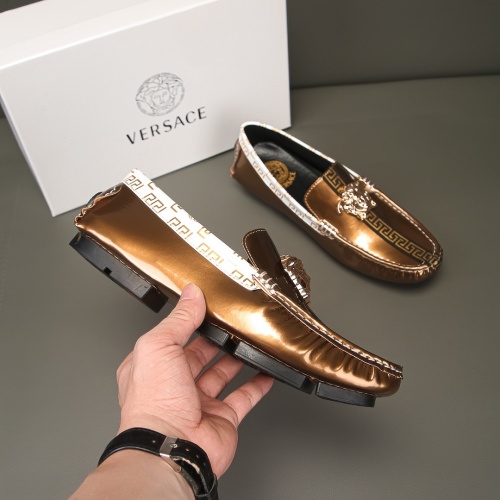 Replica Versace Leather Shoes For Men #1186116 $68.00 USD for Wholesale