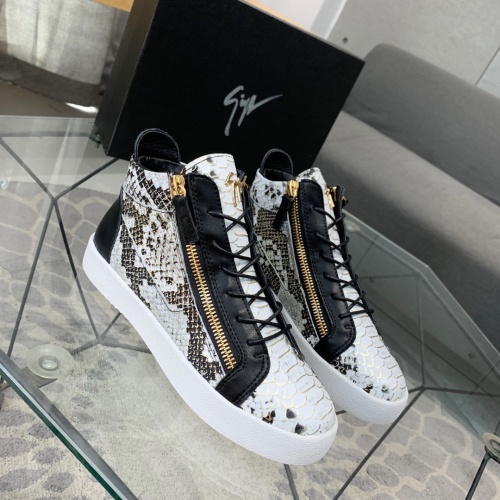 Replica Giuseppe Zanotti High Tops Shoes For Men #1186144 $92.00 USD for Wholesale