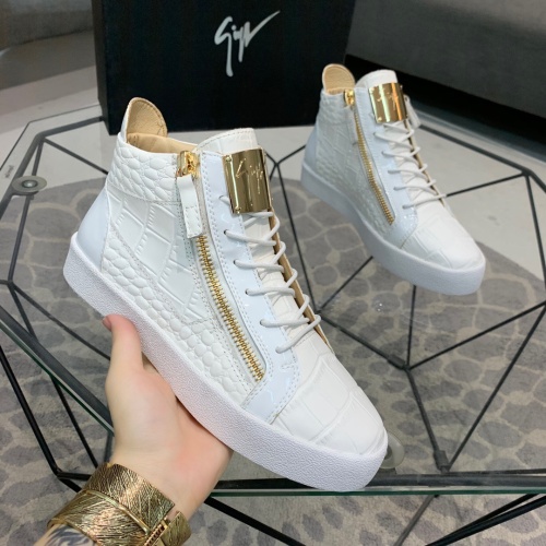 Replica Giuseppe Zanotti High Tops Shoes For Men #1186145 $92.00 USD for Wholesale