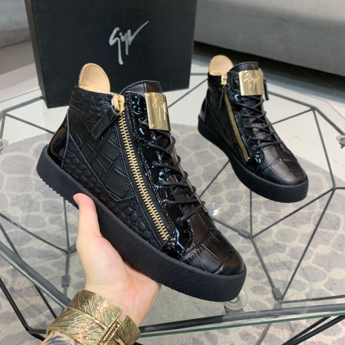 Replica Giuseppe Zanotti High Tops Shoes For Men #1186146 $92.00 USD for Wholesale